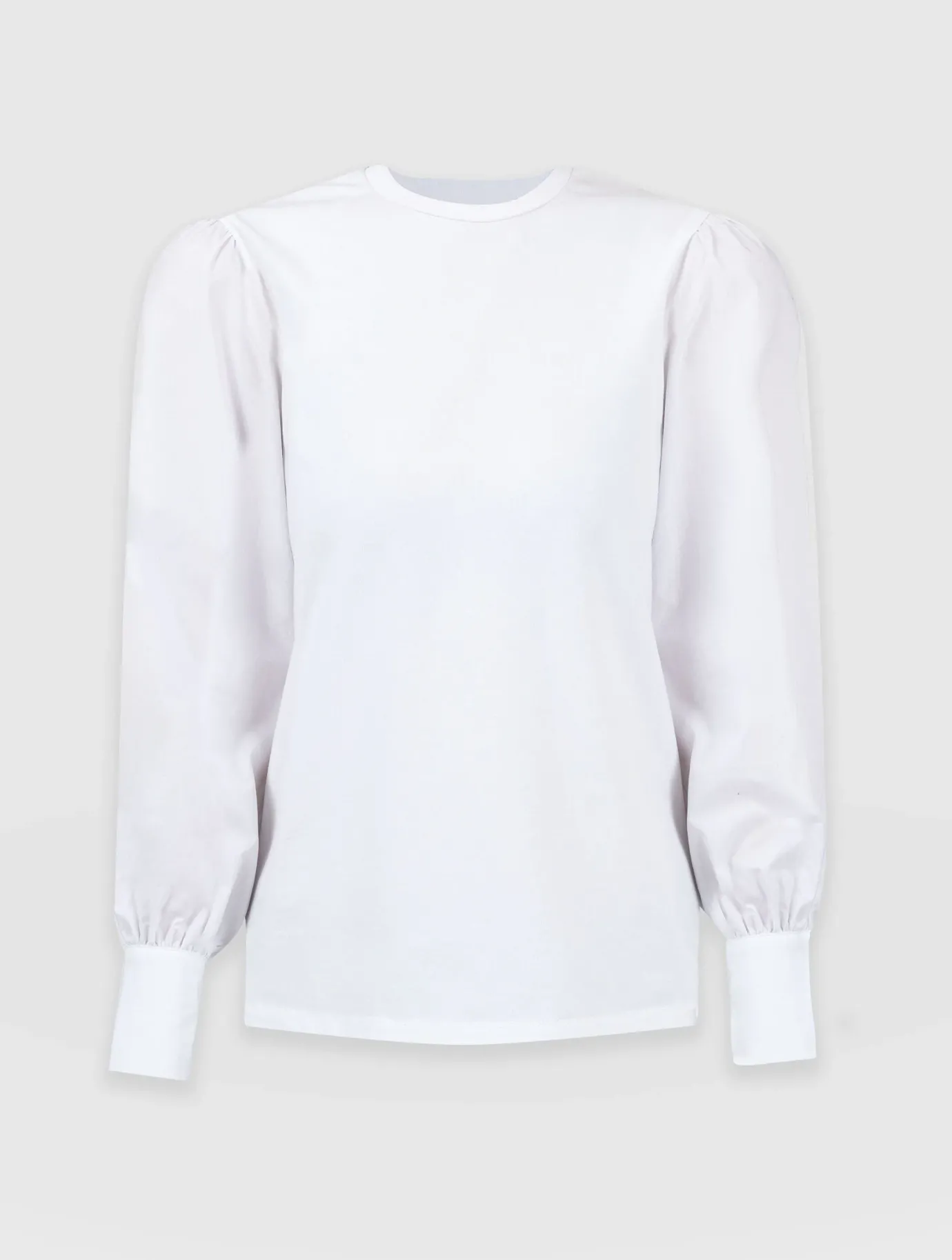 Blouses & Shirts|Saint and Sofia Eva Mock Shirt - White