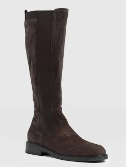 Boots|Leather|Saint and Sofia Evelyn Knee High Boot - Brown