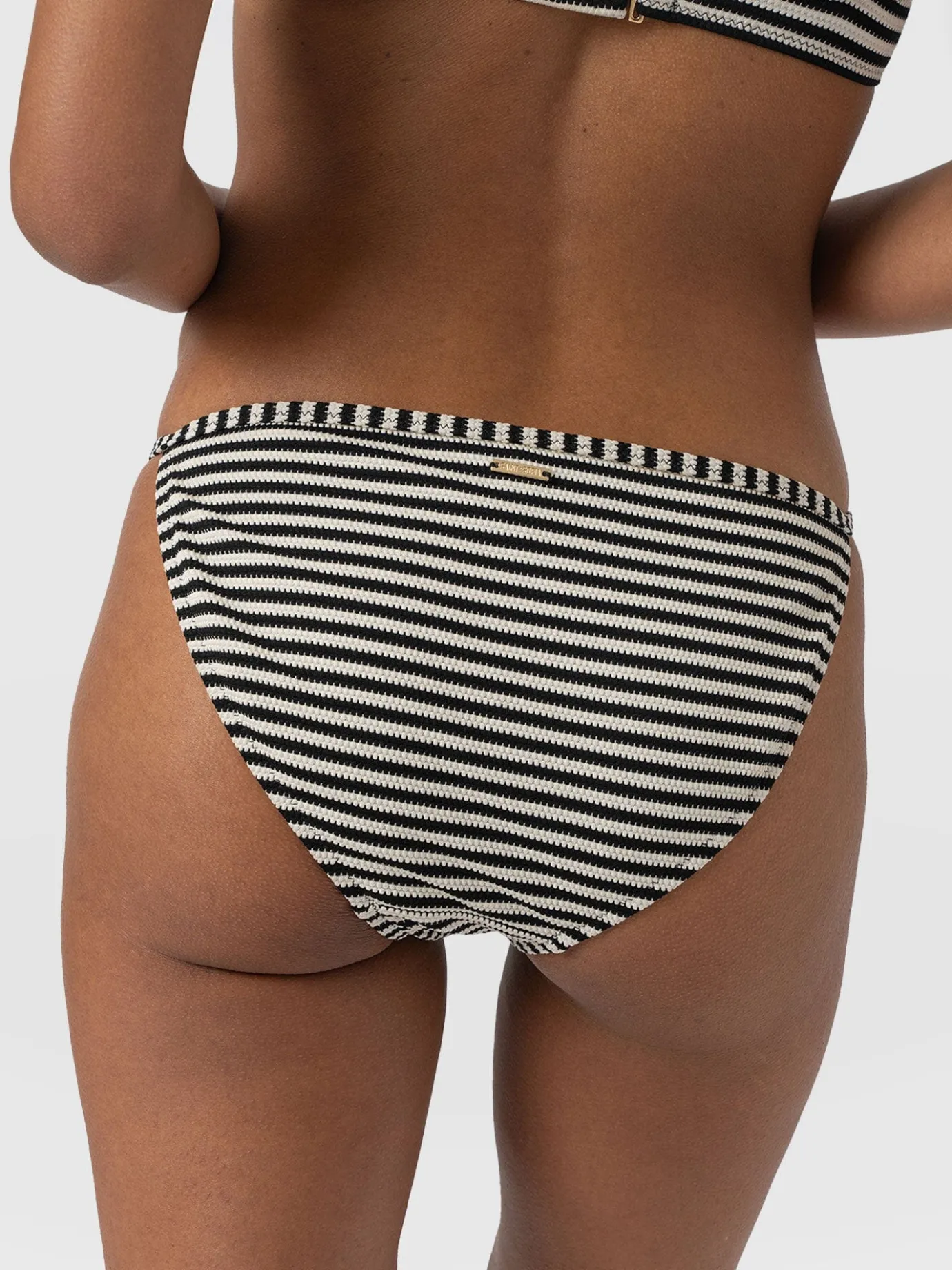 Swimwear|Saint and Sofia Faye Adjustable Bikini Bottom - Stripe