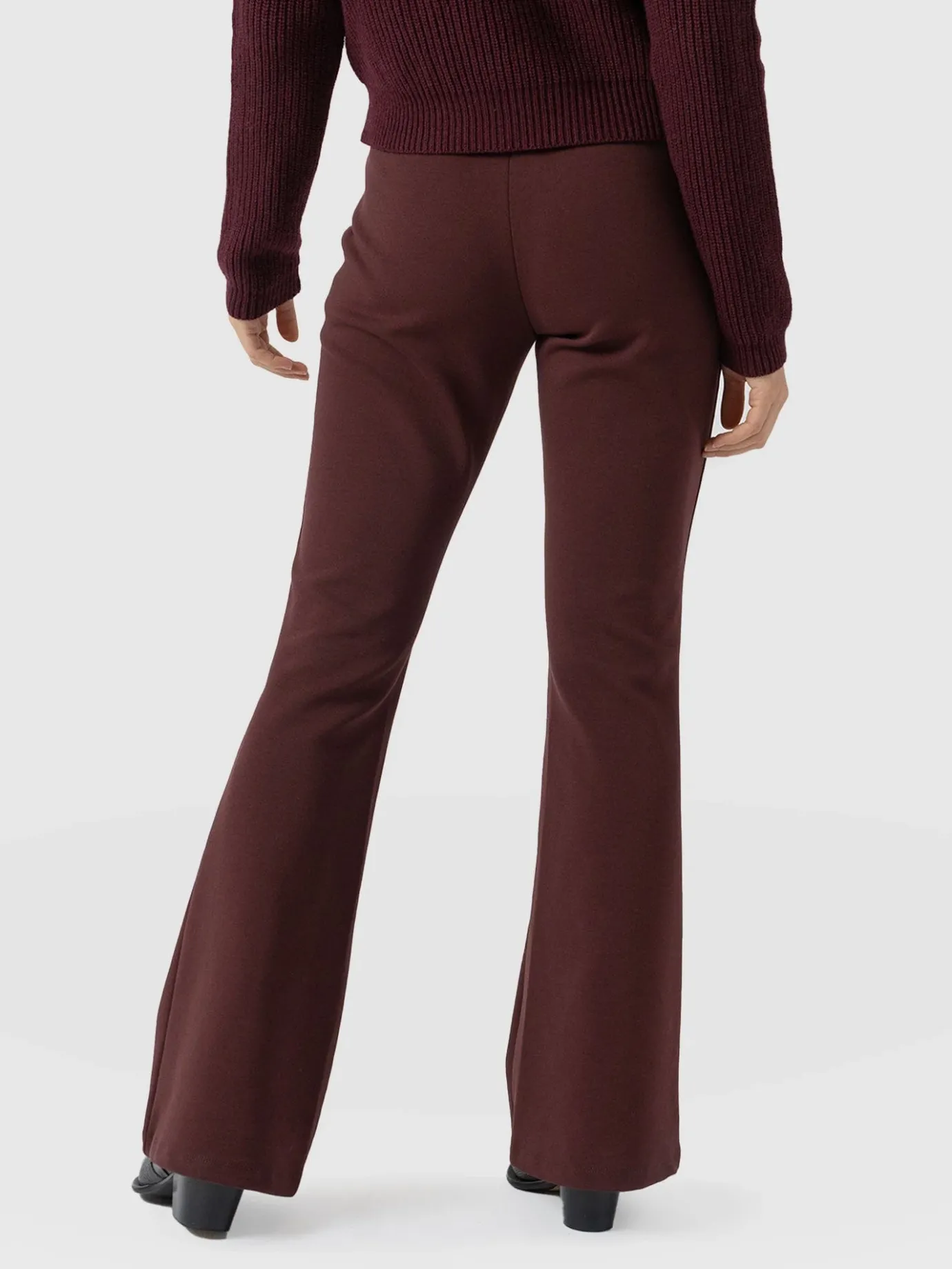 Pants|Saint and Sofia Fearne Flare Legging - Maroon