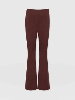 Pants|Saint and Sofia Fearne Flare Legging - Maroon