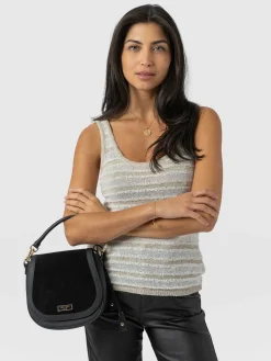 Knitwear|T-shirts & Tanks|Saint and Sofia Fearne Knit Cami - Cream Stripe