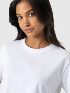 T-shirts & Tanks|Saint and Sofia Finsbury Crew Neck Tee - White