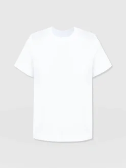T-shirts & Tanks|Saint and Sofia Finsbury Crew Neck Tee - White