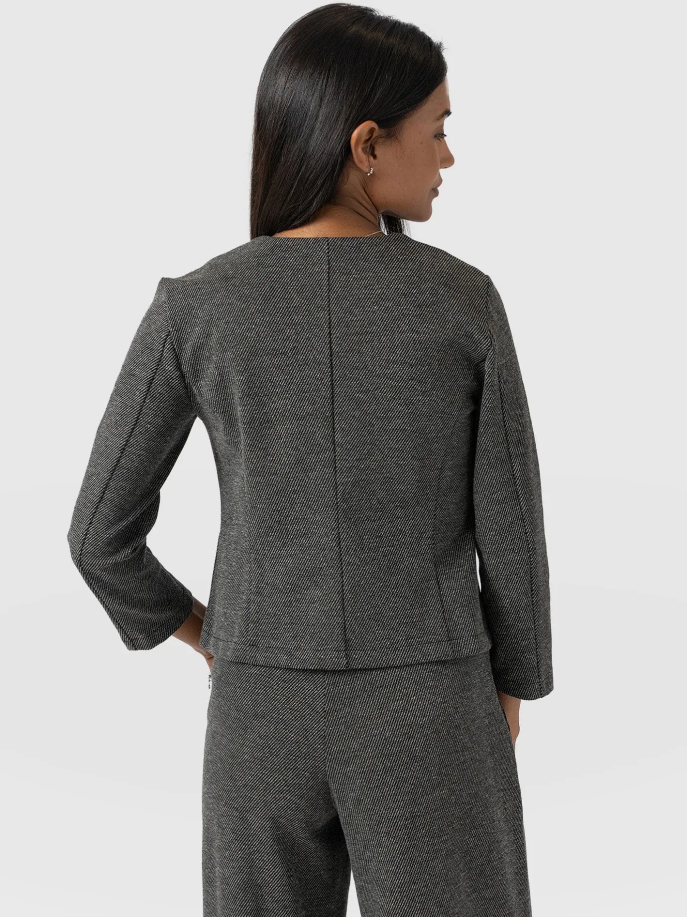 Coats & Jackets|Saint and Sofia Florence Jacket - Grey Twill