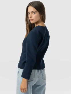 Coats & Jackets|Saint and Sofia Florence Jacket - Navy Twill