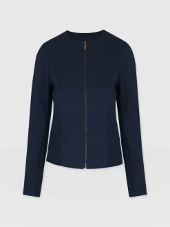 Coats & Jackets|Saint and Sofia Florence Jacket - Navy Twill