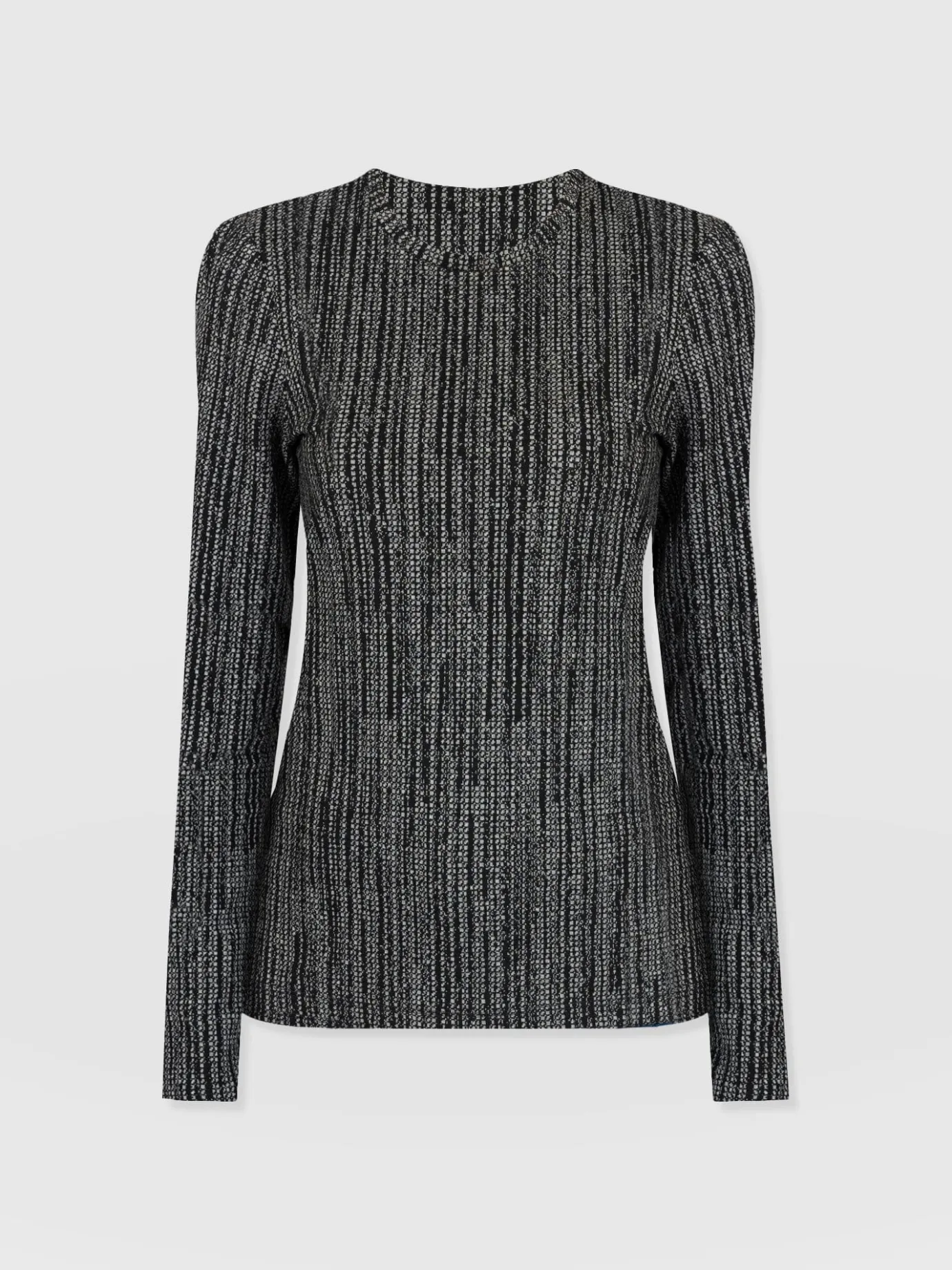 T-shirts & Tanks|Saint and Sofia Glen Crew Neck Tee - Grey/Black