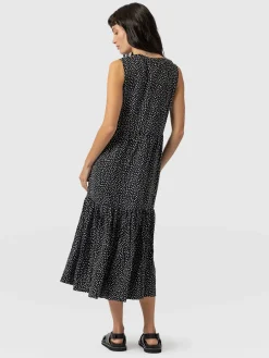 Dresses|Saint and Sofia Greenwich Dress - Black Spot Tencel