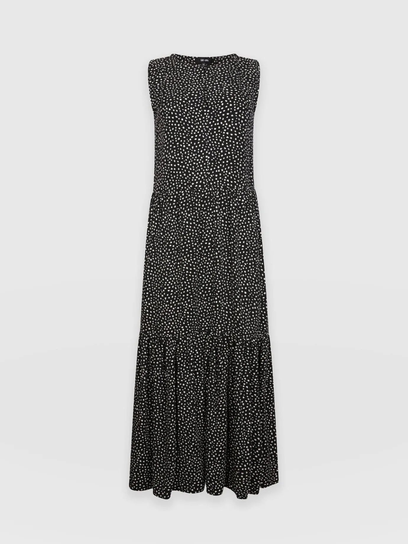 Dresses|Saint and Sofia Greenwich Dress - Black Spot Tencel