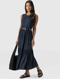 Dresses|Saint and Sofia Greenwich Dress - Navy