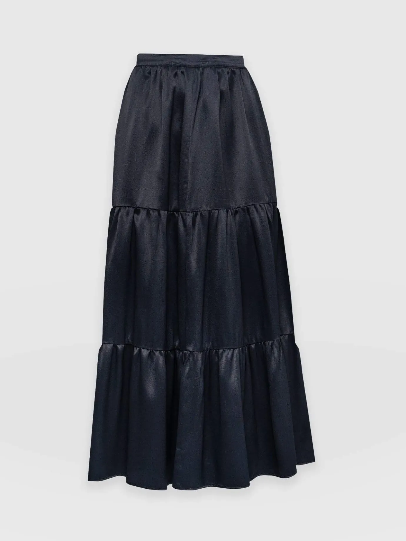 Skirts|Saint and Sofia Greenwich Skirt - Navy Viscose