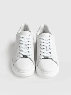 Sneakers|Shoes|Saint and Sofia Hampstead Sneaker - White Croc