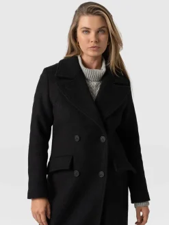 Coats & Jackets|Saint and Sofia Hampton Coat - Black