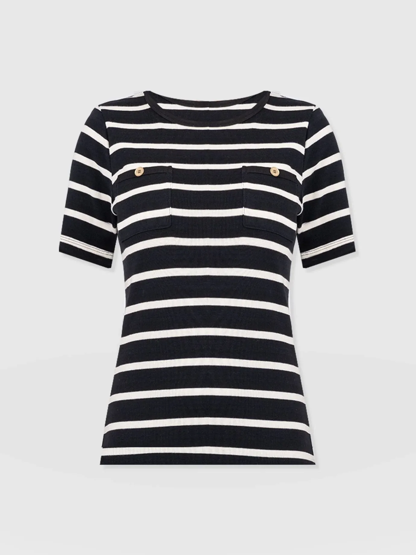 T-shirts & Tanks|Saint and Sofia Helena Tee - Stripe