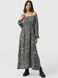Dresses|Saint and Sofia Henrietta Dress - Monochrome Gothica