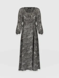 Dresses|Saint and Sofia Henrietta Dress - Monochrome Gothica