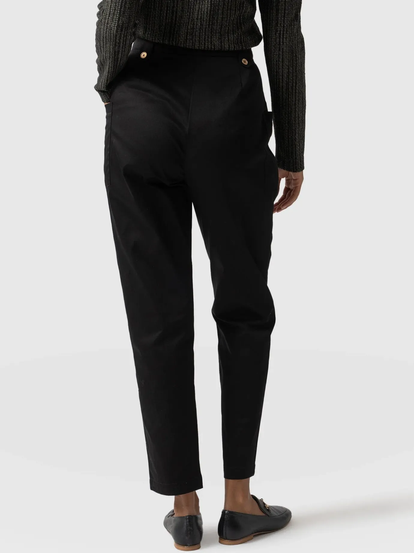 Pants|Saint and Sofia High Waisted Cargo Pant - Black