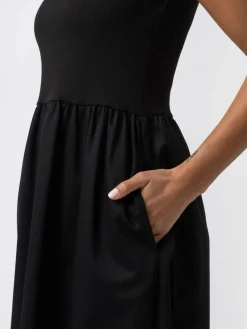 Dresses|Saint and Sofia Ivy Full Skirt Sleeveless Dress - Black