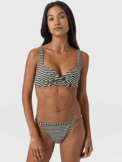 Swimwear|Saint and Sofia Jesse Twist Front Bikini Top - Stripe