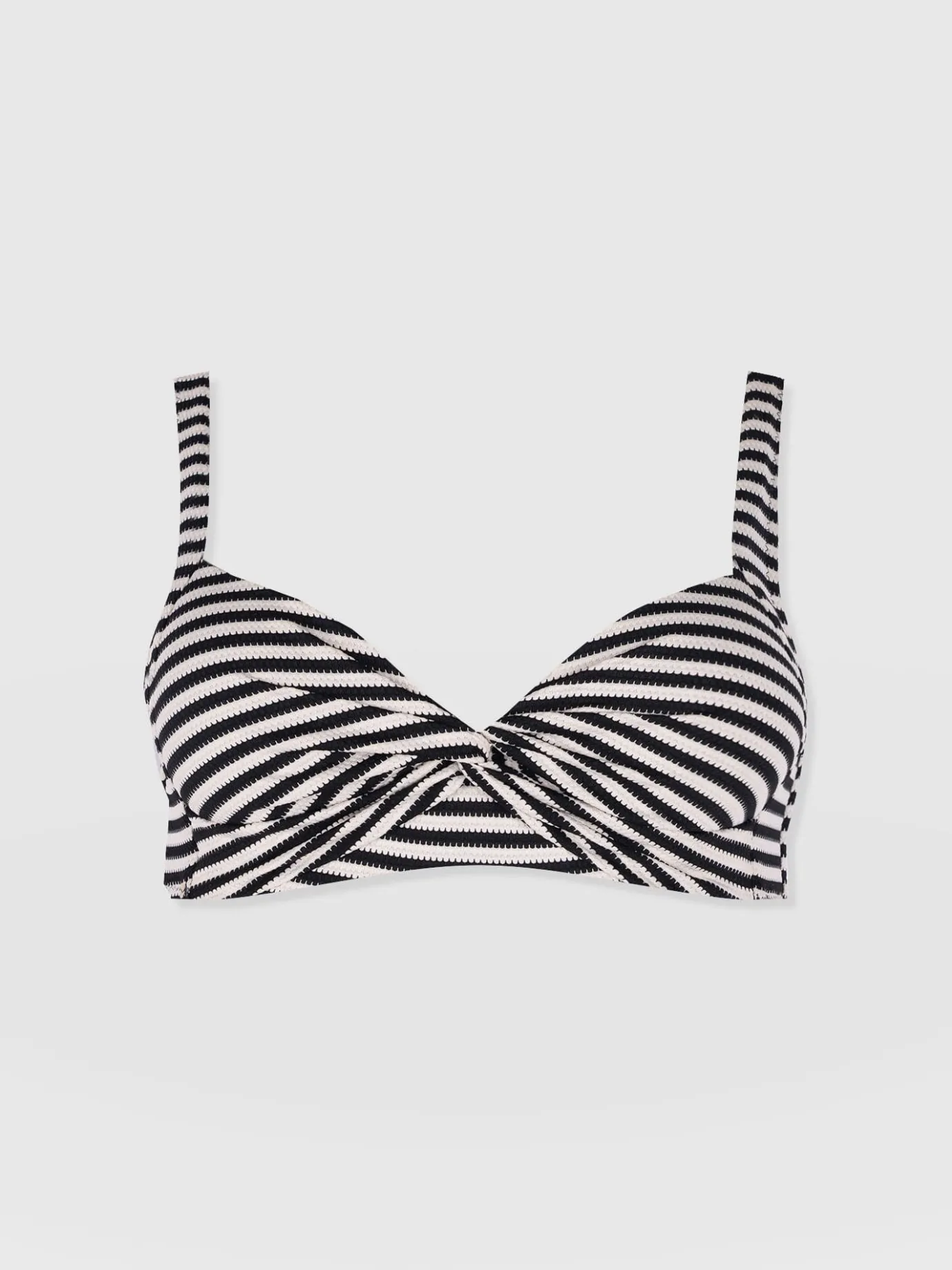 Swimwear|Saint and Sofia Jesse Twist Front Bikini Top - Stripe