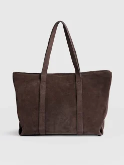 Tote Bags|Leather Bags|Saint and Sofia Kara Shopper Bag - Brown