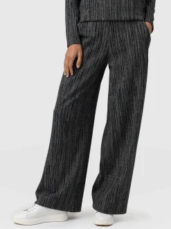 Pants|Saint and Sofia Keller Wide Leg Pant - Grey/Black