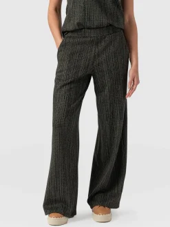 Pants|Saint and Sofia Keller Wide Leg Pant - Green Texture