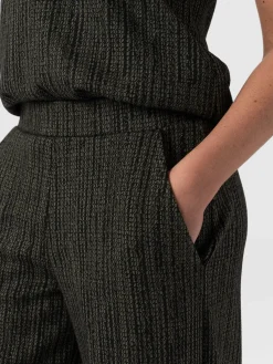 Pants|Saint and Sofia Keller Wide Leg Pant - Green Texture