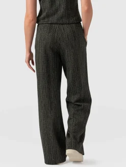 Pants|Saint and Sofia Keller Wide Leg Pant - Green Texture