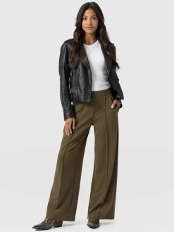 Pants|Saint and Sofia Keller Wide Leg Pant - Khaki