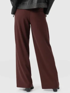 Pants|Saint and Sofia Keller Wide Leg Pant - Maroon