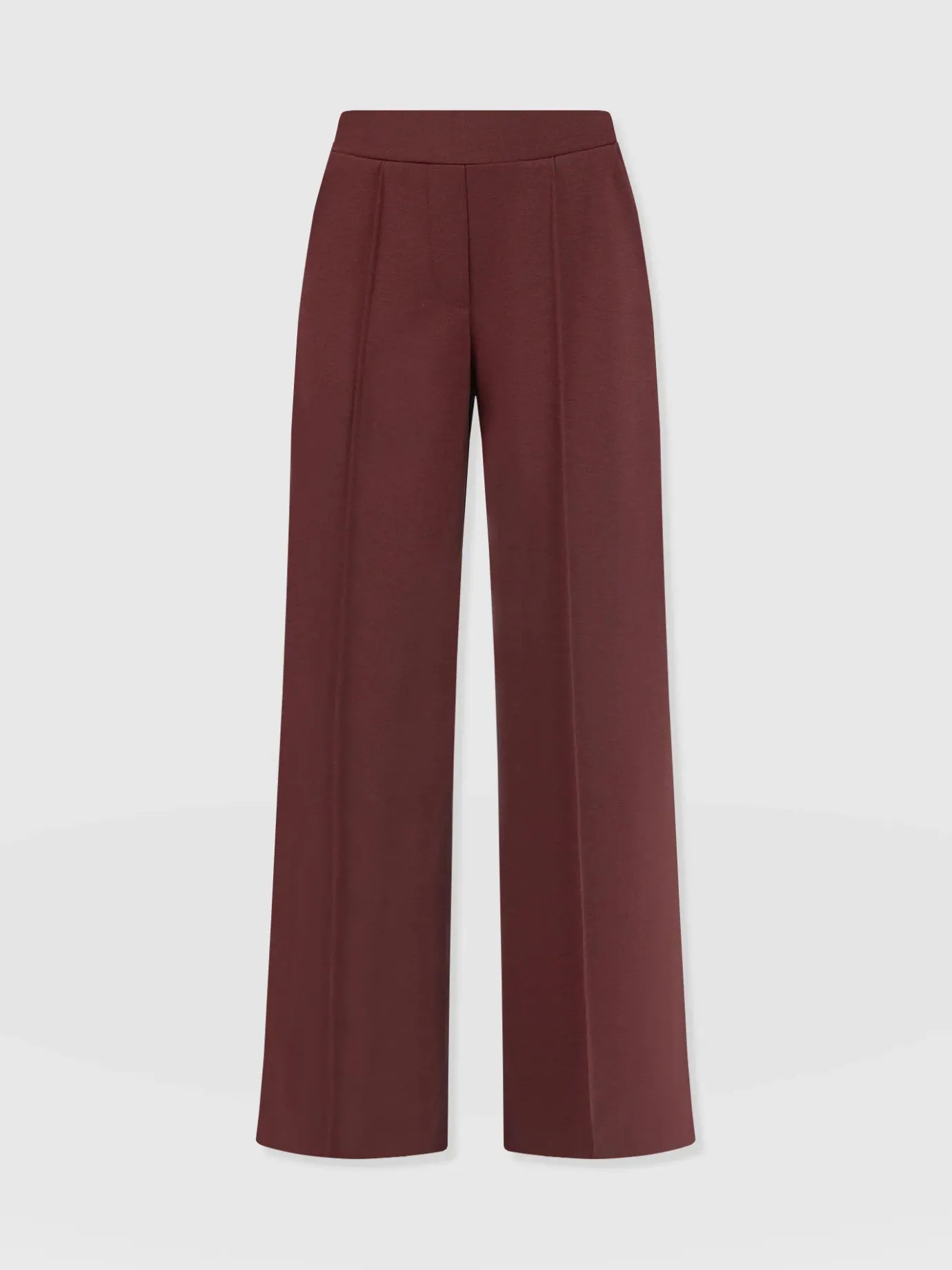 Pants|Saint and Sofia Keller Wide Leg Pant - Maroon