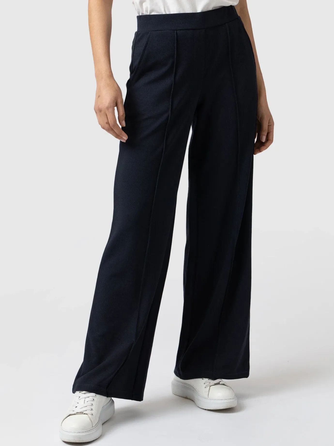 Pants|Saint and Sofia Keller Wide Leg Pant - Navy