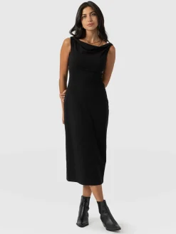 Dresses|Saint and Sofia Kelsea Midaxi Dress - Black