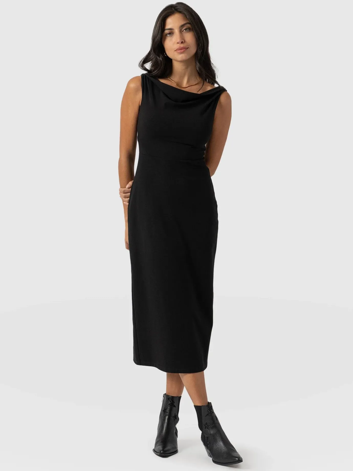 Dresses|Saint and Sofia Kelsea Midaxi Dress - Black
