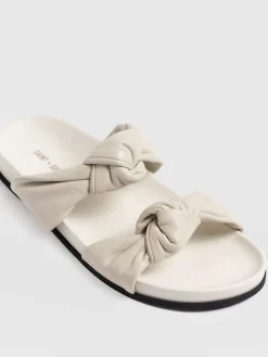 Sandals|Shoes|Saint and Sofia Kingston Knot Sandal - Cream