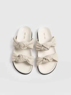 Sandals|Shoes|Saint and Sofia Kingston Knot Sandal - Cream