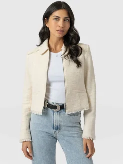 Coats & Jackets|Blazers|Saint and Sofia Kinley Jacket - Cream