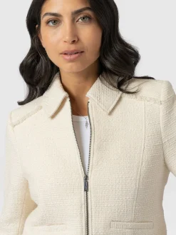 Coats & Jackets|Blazers|Saint and Sofia Kinley Jacket - Cream