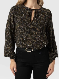 Blouses & Shirts|Saint and Sofia Kristen Blouse - Ditsy Leopard