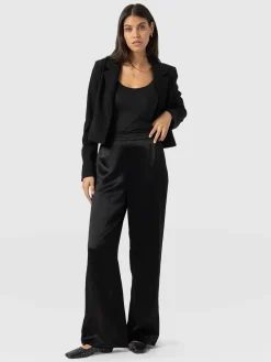 Pants|Saint and Sofia Langley Wide Leg Pant - Black