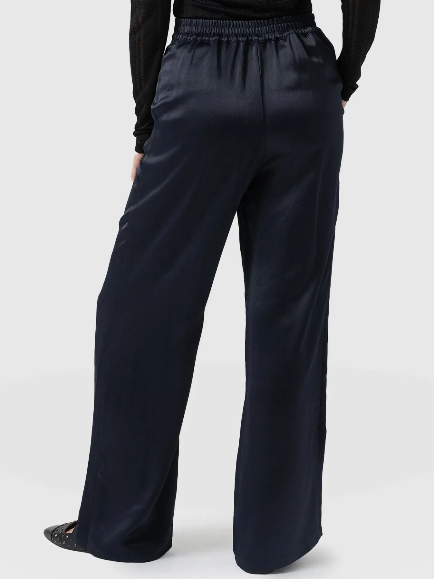 Pants|Saint and Sofia Langley Wide Leg Pant - Navy