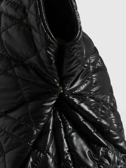 Accessories|Shoulder Bags|Saint and Sofia Large Stella Quilted Shoulder Tote Bag - Black