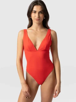 Swimwear|Saint and Sofia Levana Swimsuit - Red