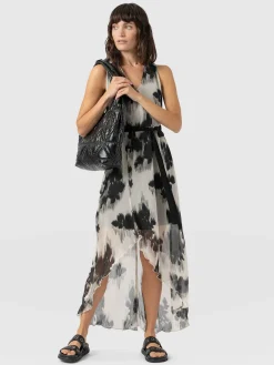 Dresses|Saint and Sofia Lexi High Low Dress - White Fade Floral