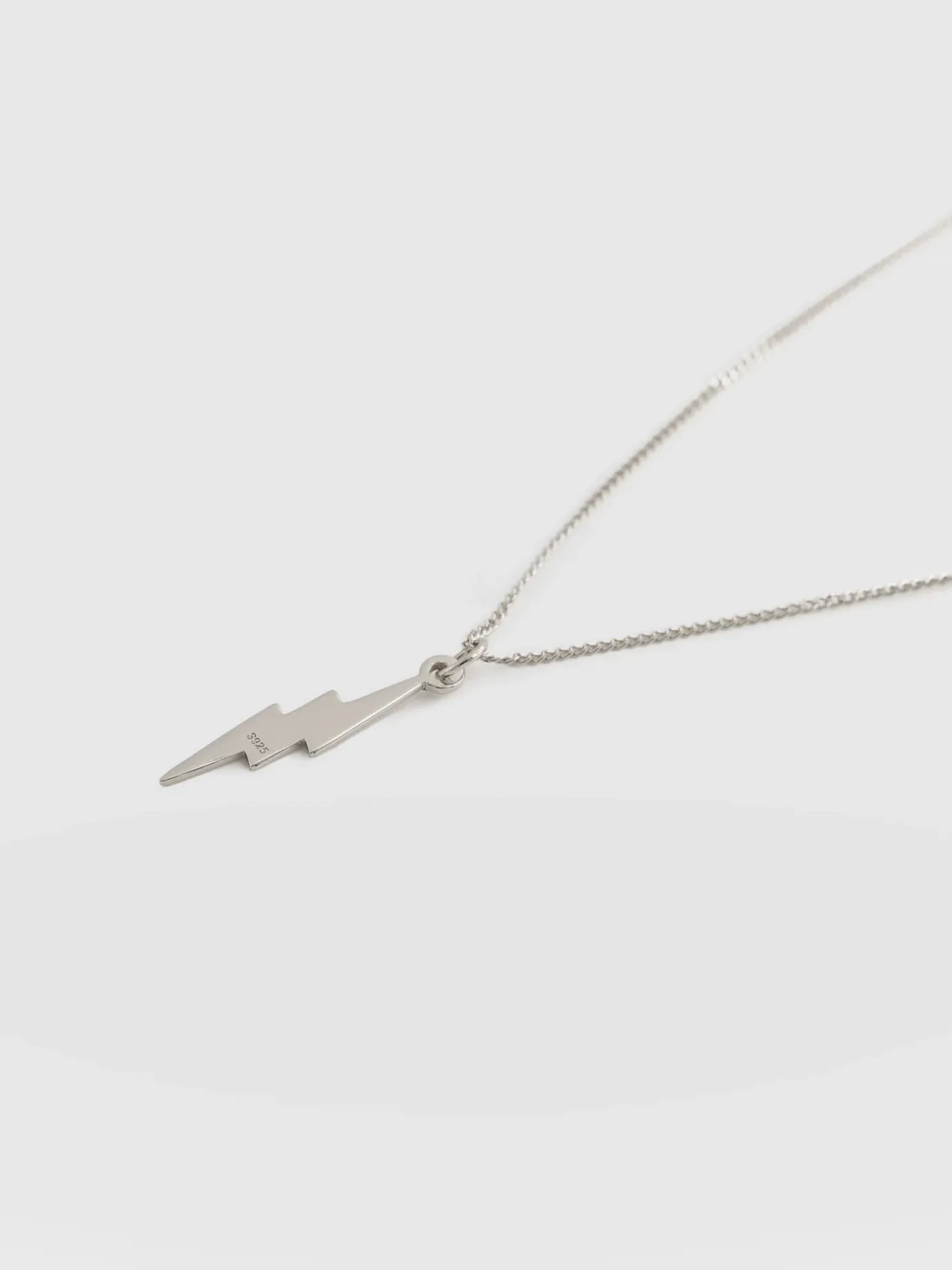 Silver Jewelry|Jewelry|Saint and Sofia Lightning Necklace - Silver