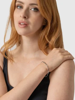 Silver Jewelry|Jewelry|Saint and Sofia Link Chain Bracelet - Silver