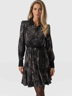 Dresses|Saint and Sofia Lori Fit & Flare Dress - Spot Feather