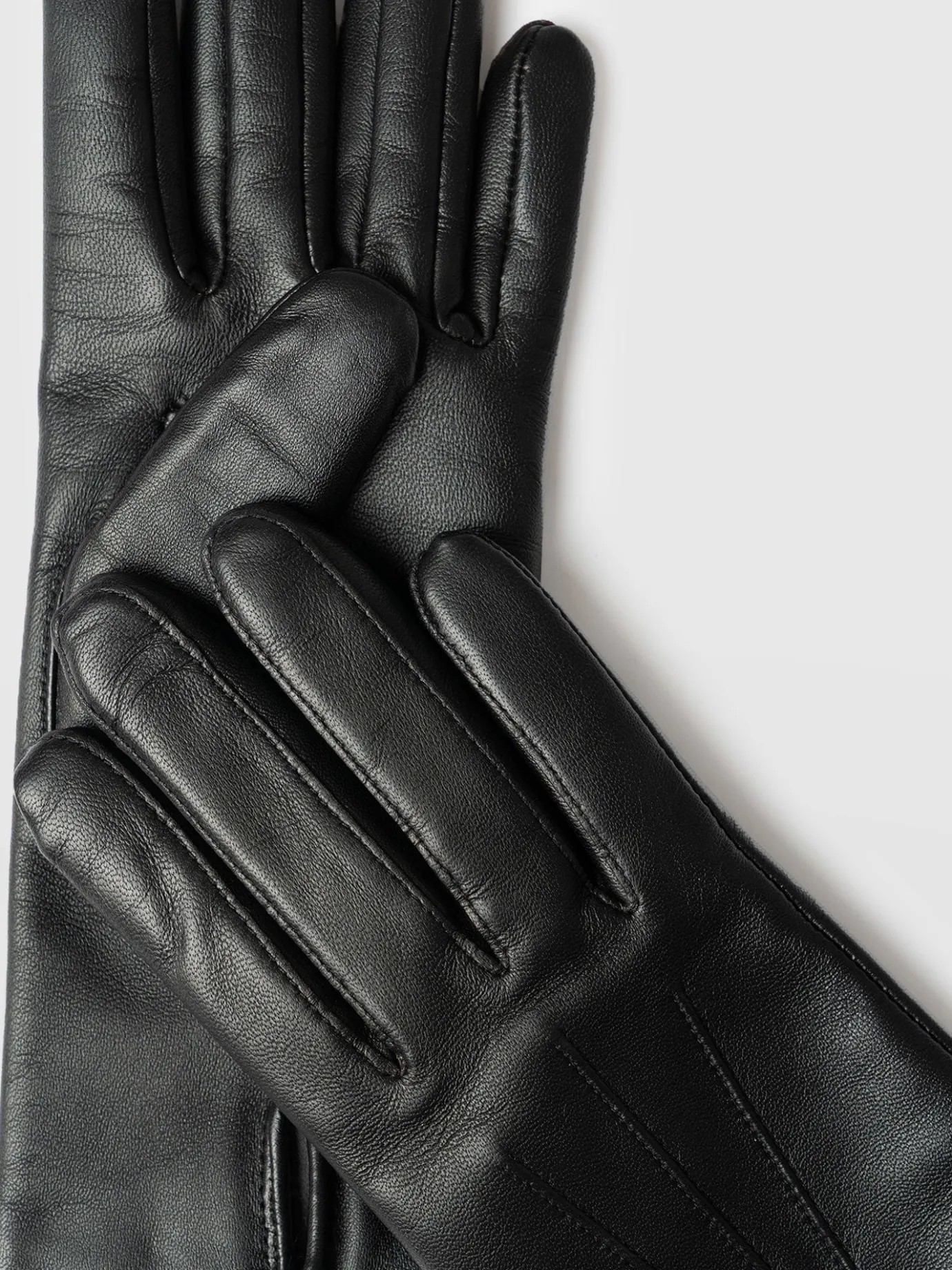 Accessories|Leather|Saint and Sofia Luther Leather Gloves - Black
